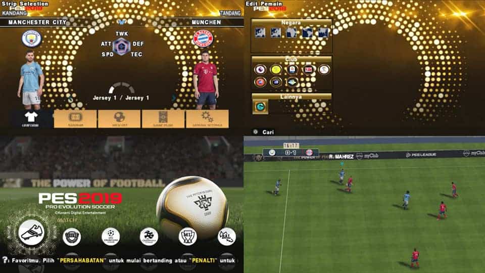 download game ppsspp pes 2019 new transfer