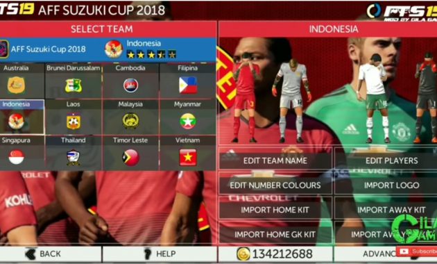 ini telah dilengkapi dengan menyebarkan kompetisi ialah liga Download FTS 19 Mod AFF Suzuki Cup 2018 Timnas Liga 1/2 3 Indonesia
