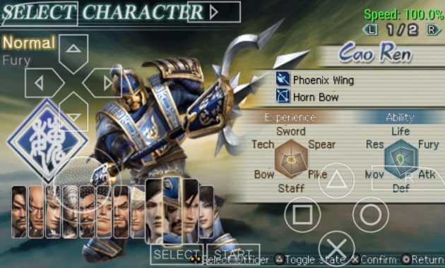 dynasty warriors 6 psp iso english patch
