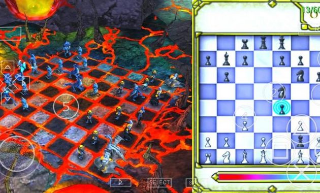 Mau main catur online dengan tampilan visual modern Download Online Chess Kingdoms PPSSPP ISO/CSO Highly Compressed