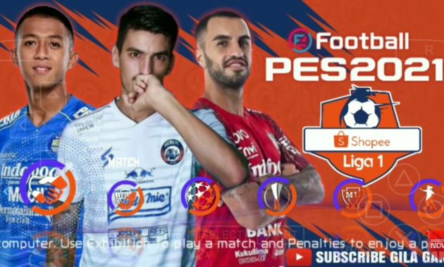 eFootball PES Chelito 2020 ISO PSP MOD Shopee Liga 1 ...