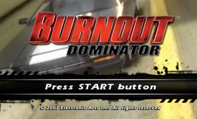 Download Burnout Dominator PPSSPP ISO Ukuran Kecil